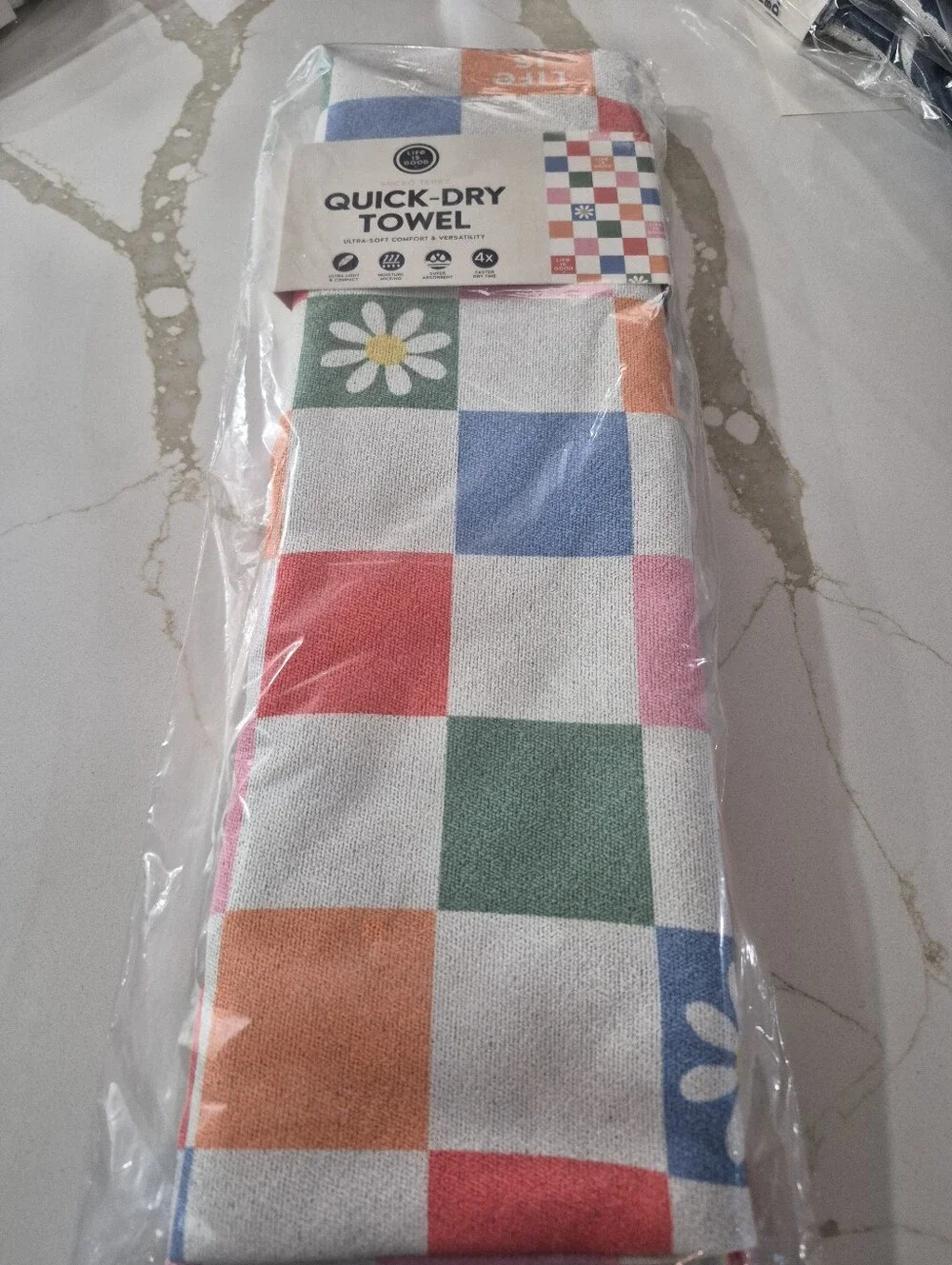 Life Is Good  Daisy Micro Terry Towel